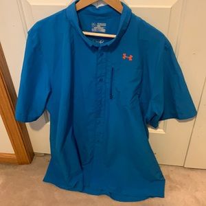 Men’s Under Armour Button Down Shirt- XXL.